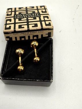 Givenchy Gold Ball Double-Sided Cuff Links